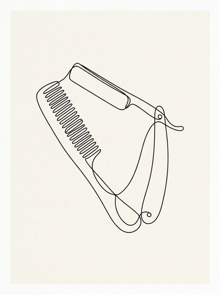 Diseño B04 del Pack Barber Deco