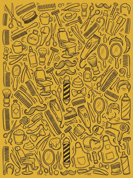 Diseño B22 del Pack Barber Deco